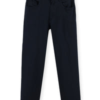 Orta Lacivert Regular Fit Likralı Kanvas / Chino Pantolon