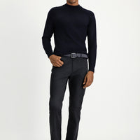 Orta Antrasit Regular Fit Likralı Kanvas / Chino Pantolon