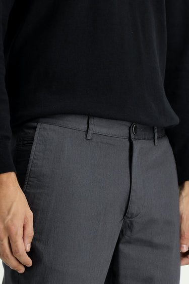 Orta Füme Regular Fit Likralı Kanvas / Chino Pantolon