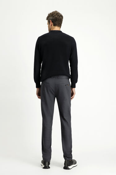 Orta Füme Regular Fit Likralı Kanvas / Chino Pantolon