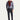 Koyu Lacivert Slim Fit Dar Kesim Desenli Likralı Kanvas / Chino Pantolon