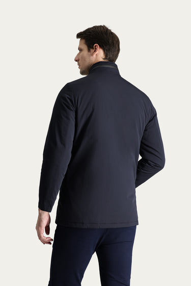 Koyu Lacivert Spor Pamuklu Kaban