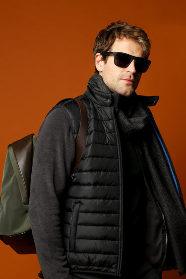 Siyah Kapitone Şişme Yelek