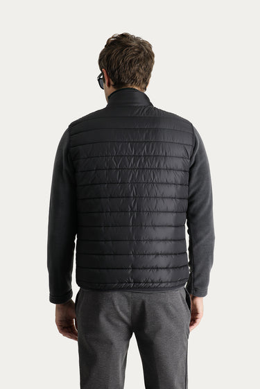 Siyah Kapitone Şişme Yelek