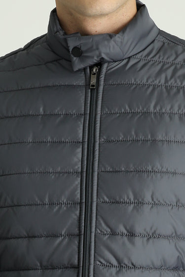 Koyu Füme Kapitone Şişme Yelek