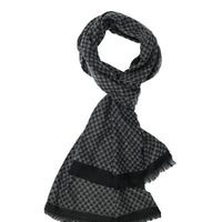 Koyu Füme Desenli Atkı