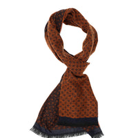 Orta Turuncu Desenli Atkı