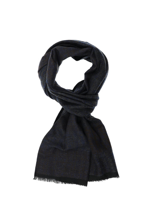 Dark Gray Patterned Scarf