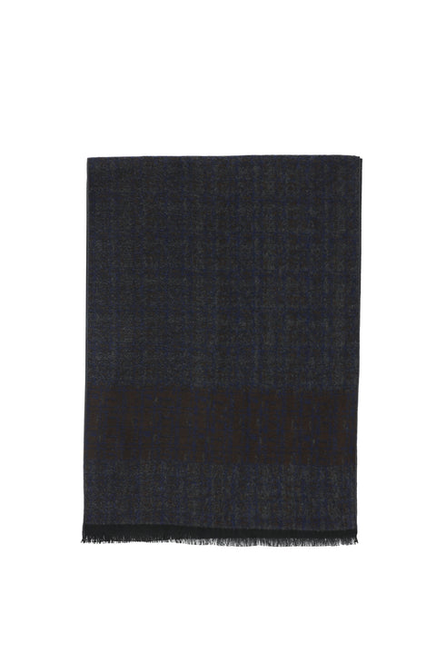 Dark Gray Patterned Scarf