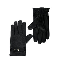 Black Herringbone Gloves