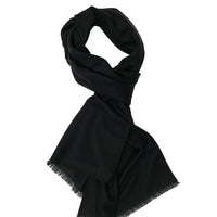 Black Plain Scarf
