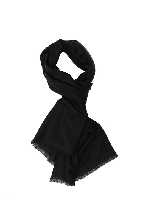Black Plain Scarf