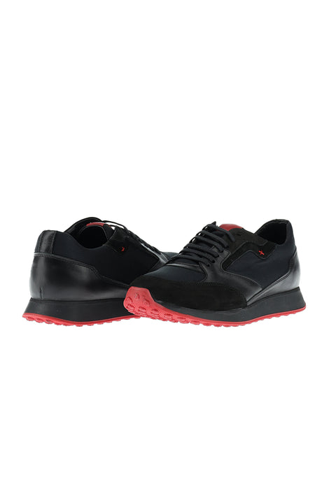 Siyah Sneaker Deri Ayakkabı
