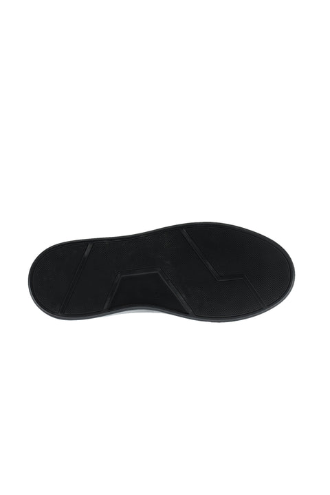 Black Leather Sneaker Shoes