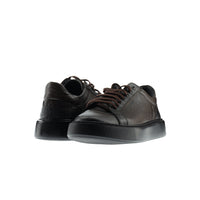 Koyu Kahve Sneaker Deri Ayakkabı