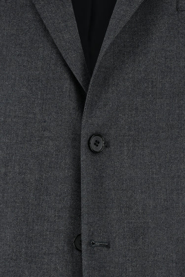 Açık Füme Relaxed Fit Rahat Kesim Klasik Desenli Ceket