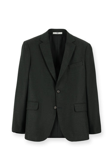 Koyu Haki Relaxed Fit Rahat Kesim Klasik Desenli Ceket