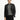 Siyah Super Slim Fit Ekstra Dar Kesim Desenli Spor Ceket