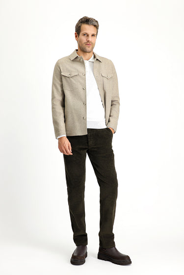 Orta Vizon Regular Fit Yünlü Spor Ceket