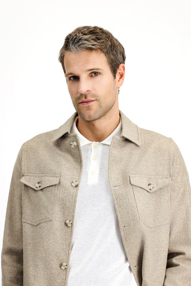 Orta Vizon Regular Fit Yünlü Spor Ceket