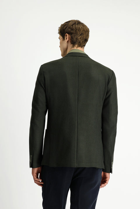 Military Khaki 8 Drop Muscle Fit Long Athletic Cut Lycra Sport Jacket