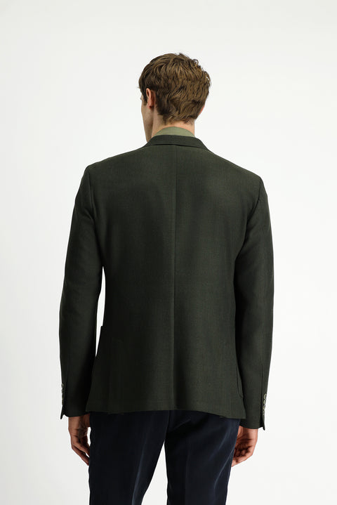 Military Khaki 8 Drop Muscle Fit Long Athletic Cut Lycra Sport Jacket