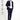 Orta Lacivert Techno-Line Slim Fit Dar Kesim Likralı Spor Örme Ceket
