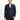 Koyu Lacivert Slim Fit Dar Kesim Desenli Kruvaze Ceket