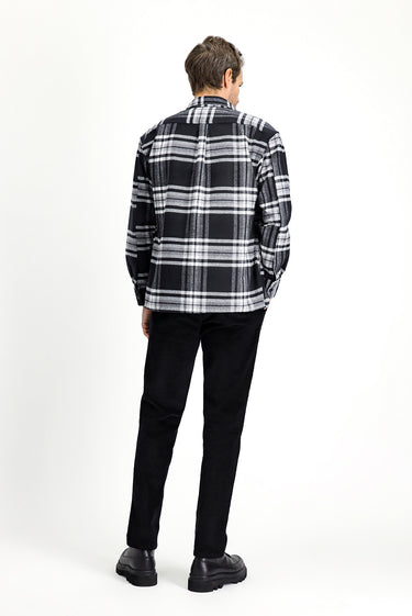 Siyah Regular Fit Pamuk Kadife Pantolon