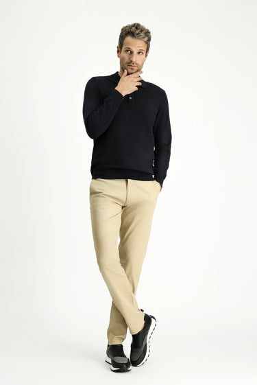 Orta Bej Regular Fit Likralı Kanvas / Chino Pantolon