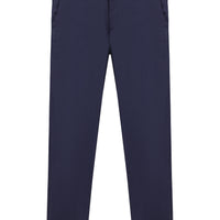 Koyu Lacivert Relaxed Fit Rahat Kesim Desenli Likralı Kanvas / Chino Pantolon
