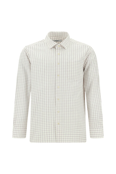 Koyu Kırmızı Uzun Kol Klasik Cepli Ekose Pamuk Gömlek