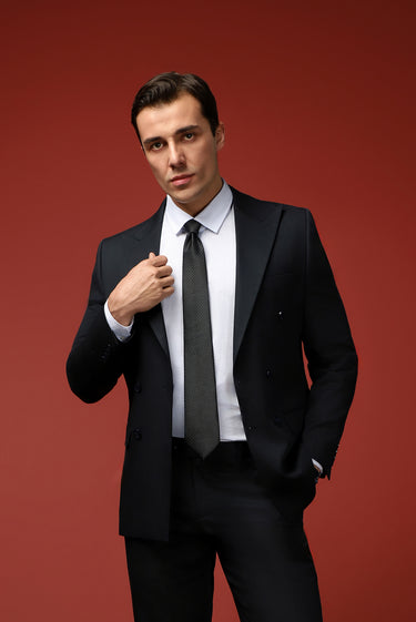 Uçuk Mavi Uzun Kol Slim Fit Dar Kesim Baskılı Pamuk Gömlek