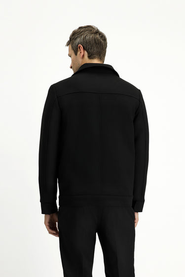 Siyah Kapitone Bomber Ceket Mont