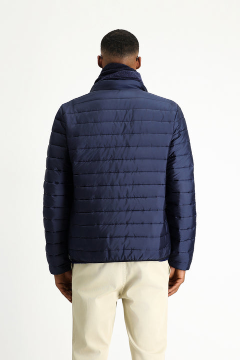 Açık Lacivert Kapitone Spor Mont