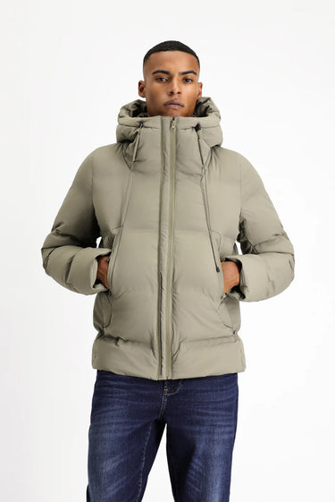 Orta Vizon Kapüşonlu Şişme Spor Mont