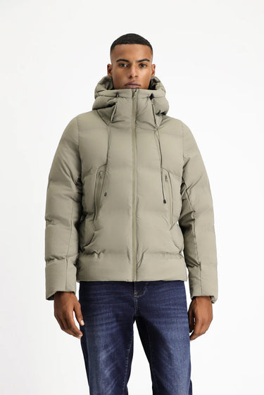 Orta Vizon Kapüşonlu Şişme Spor Mont