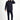 Koyu Lacivert Slim Fit Dar Kesim Kapüşonlu Spor Şişme Mont
