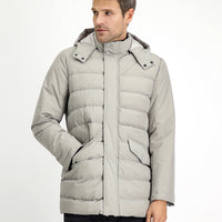 Taş Slim Fit Dar Kesim Kapüşonlu Spor Şişme Mont