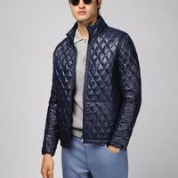 Koyu Lacivert Kapitone Spor Mont