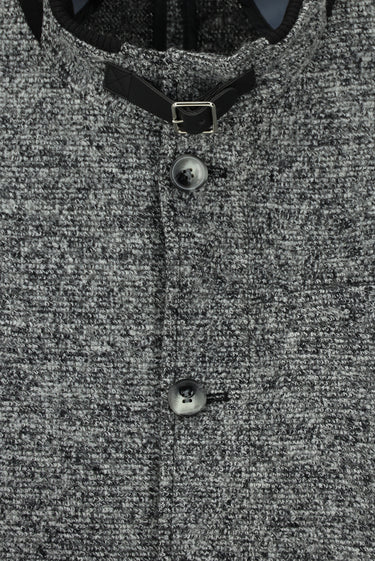 Orta Gri Yünlü Klasik Kaban