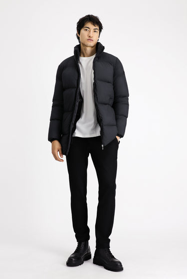 Siyah Spor Şişme Kaban