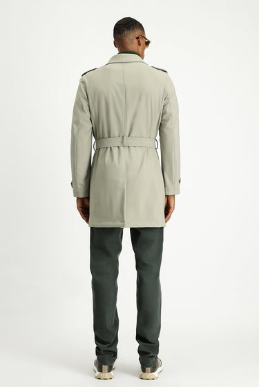 Açık Vizon Techno-Line Kruvaze Pardösü & Trençkot