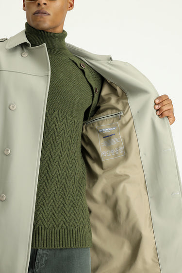 Açık Vizon Techno-Line Kruvaze Pardösü & Trençkot