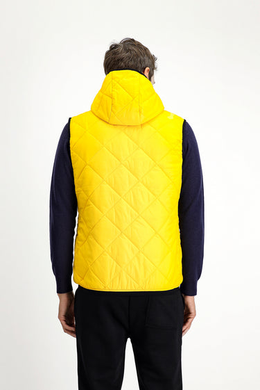 Açık Sarı Kapüşonlu Kapitone Spor Yelek