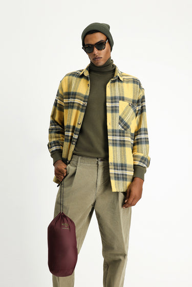 Orta Haki Kapitone Çantalı Spor Şişme Yelek