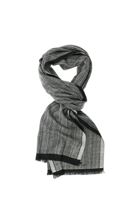 Black Patterned Scarf