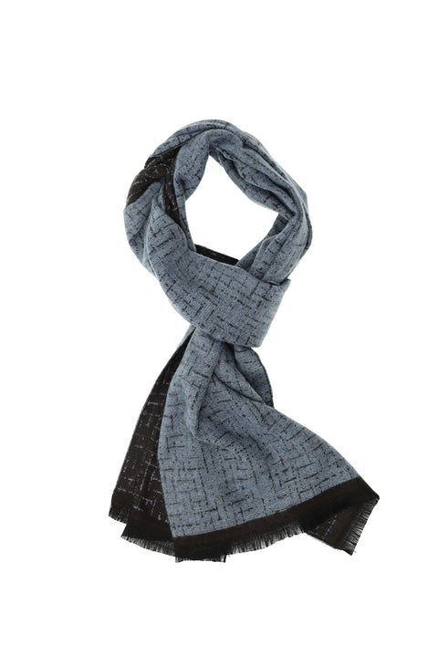 Medium Brown Patterned Scarf