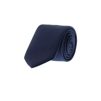 Koyu Lacivert Desenli Kravat