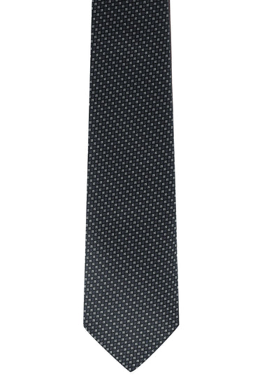 Siyah Mikro Desenli Kravat